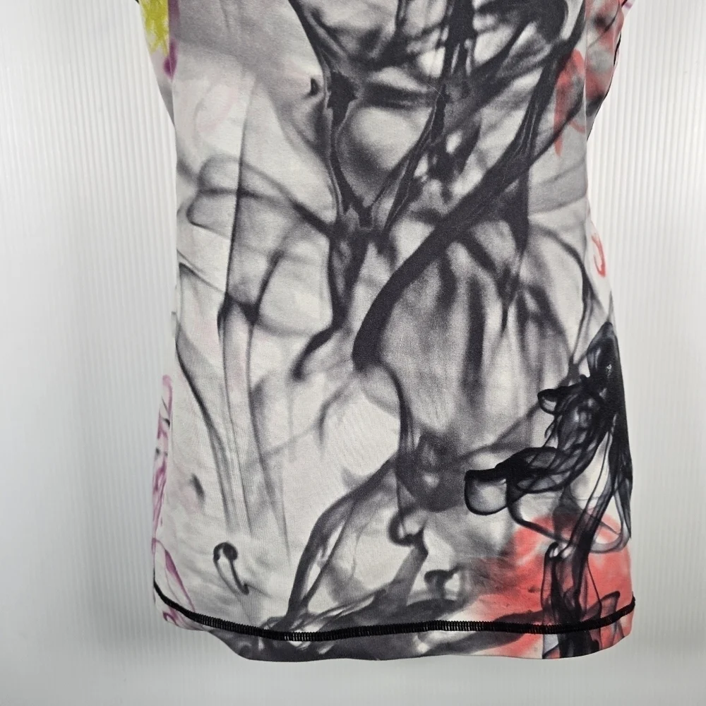Lululemon Unicorn Tears Power Y Tank Top Adjustable Straps Size 8 Rare Print